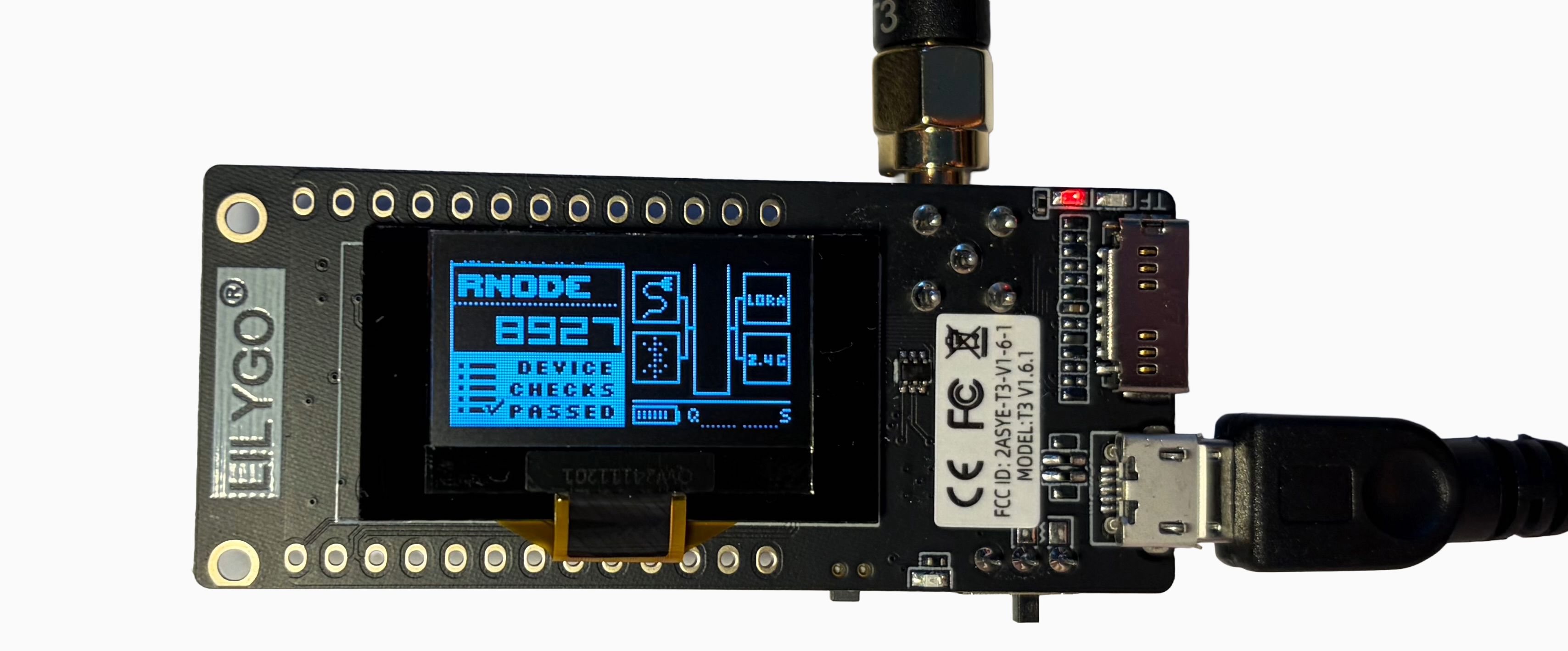 Geflashtes LoRa-Board